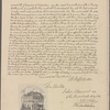 Letter to John Hancock, Boston