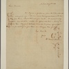 Letter to [Richard] Harrison, Cadiz