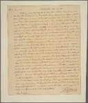 Letter to Gen. [Horatio] Gates, New York