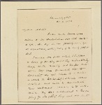 Letter to Dr. T[homas] A[ddis] Emmet, New York