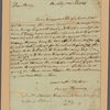 Letter to Benjamin Harrison, jr., Richmond