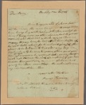 Letter to Benjamin Harrison, jr., Richmond