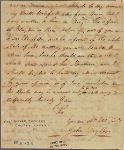 Letter to Oliver Towles, Spotsylvania