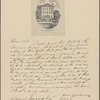 Letter to Nathaniel Heyward, Charleston