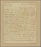Letter to Benjamin [Heyward? New Haven, Conn.?]
