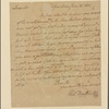 Letter to Gen. Gem. [James] Jackson, Georgia