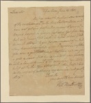 Letter to Gen. Gem. [James] Jackson, Georgia
