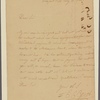 Letter to -- --
