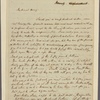 Letter to Henry [Middleton Rutledge, London?]