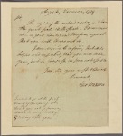 Letter to John Houstoun, South Carolina, by Capt. Hardy