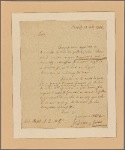 Letter to Col. [Charles] Pettit, A. Q. M. G.