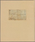 Letter to Thomas Riche, Philadelphia