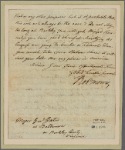 Letter to Gen. [Horatio] Gates, Baltimore, or Berkley Co., Va.