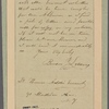 Letter to Thomas Addis Emmet, New York