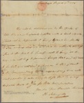 Letter to Col. [Timothy] Bedel, Onion River