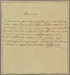 Letter to M. Godine, Charenton