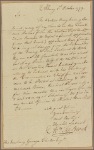 Letter to Gov. George Clinton