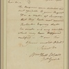 Letter to Capt. [Thomas?] Pemberton, Head Quarters [Newburg]