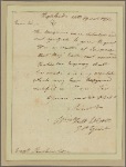 Letter to Capt. [Thomas?] Pemberton, Head Quarters [Newburg]