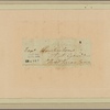 Letter to Capt. [Thomas?] Pemberton, Head Quarters [Newburg]