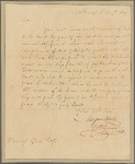 Letter to Henry Glen. Schenectady