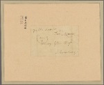 Letter to Henry Glen. Schenectady