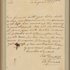 Letter to Capt. [Laurentius] O'Conell, A.D.C. to M. G. Redeisell