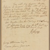 Letter to George Atkinson, Commissary General