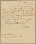 Letter to George Atkinson, Commissary General