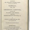 The Naturalist's Library, Vol. 8, [Title page]