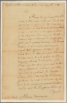 Letter to Gov. [William] Denny, Philadelphia