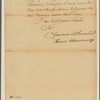 Letter to Gov. [William] Denny, Philadelphia