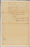 Letter to Gov. [William] Denny, Philadelphia