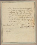 Letter to Richard Waldron