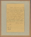 Letter to Gen. [Philip] Schuyler [Albany]