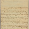 Letter to [Robert Hunter] Morris [Philadelphia]