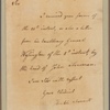 Letter to Gen. Philip Schuyler, Albany