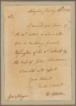 Letter to Gen. Philip Schuyler, Albany