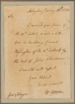 Letter to Gen. Philip Schuyler, Albany