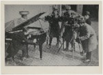 Henry Cowell at piano being filmed