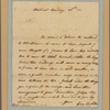 Letter to Maj. [Charles?] Preston, St. John's