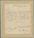 Letter to Daniel Cuthbert