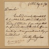 Letter to John Wait, Sheriff of the County of Cumberland, Portland