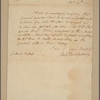 Letter to Col. [Timothy] Bedel, Commanding North Side St. John's