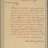 Letter to Michael Graty, Philadelphia