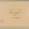 Letter to Michael Graty, Philadelphia
