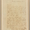 Letter to Gen. [Horatio] Gates, New York