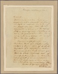 Letter to Gen. [Horatio] Gates, New York