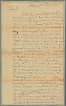 Letter to [Col. William North, New York.]