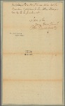 Letter to [Col. William North, New York.]